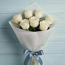 Букет 7 Белых роз Эдлесс Лав #REPLACE_PRED# Тоцкое Второе