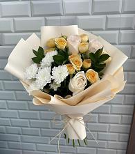 Букет цветов из:  Розы и Хризантемы в Тоцкое Второе