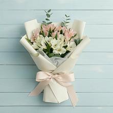 Букет цветов из:  Альстромерии #REPLACE_PRED# Тоцкое Второе