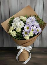 Букет цветов из:  Хризантемы и Розы #REPLACE_PRED# Тоцкое Второе