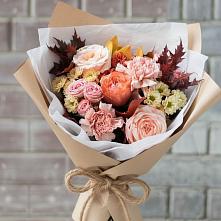 Букет цветов из:  Гвоздики, Хризантемы и Розы в Тоцкое Второе