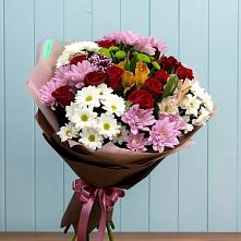 Букет цветов из:  Розы, Хризантемы и Альстромерии #REPLACE_PRED# Тоцкое Второе
