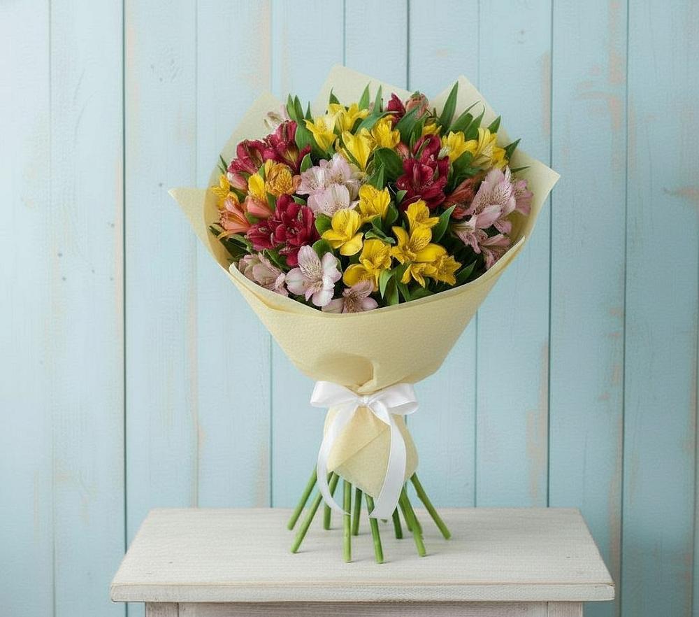 Букет цветов из: Альстромерии в Тоцкое Второе