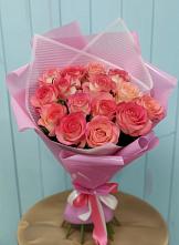 Букет 15 Розовых роз Равель в Тоцкое Второе