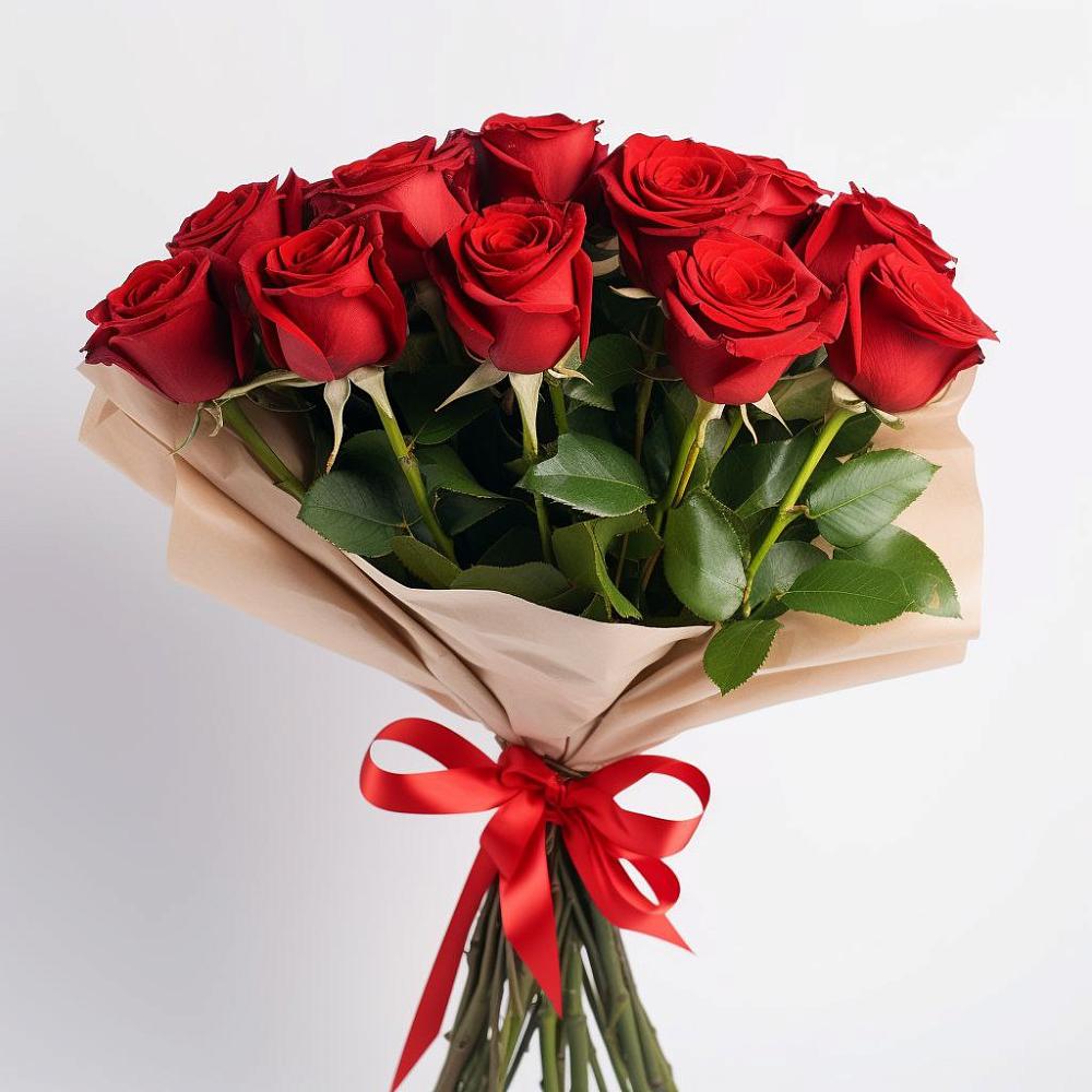 Букет 11 Красных роз Эдлесс Лав в Тоцкое Второе